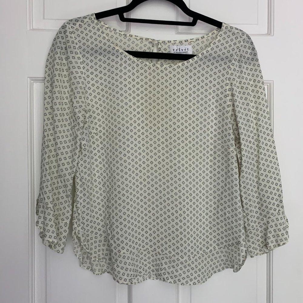 Velvet by Graham & Spencer 3/4 Sleeve Blouse